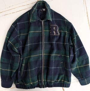 H&M Green Plaid Jacket